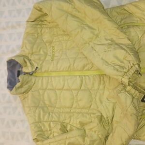 Marmot Quilted Lemon-Lime Puffer Jacket womens size M